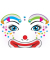 Face Art Sticker Clown Lotta