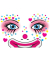 Face Art Sticker Clown Annie
