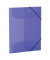 Gummizugmappe 19581, A4 violett Polypropylen (PP), mit 3 Einschlagklappen
