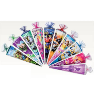 Schultüte Motiv sortiert 35cm 6-eckig 4350107