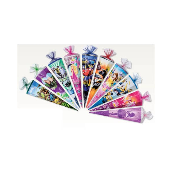 10 Stück NESTLER Geschwistertüte 4350107, sortiert, 35cm, 6-eckig 4015594123529 NESTLER