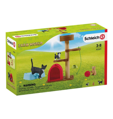 Farm World 42501 Spielspa&szlig; f&uuml;r niedliche Katzen Spielfiguren-Set
