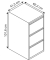 Hängeregistraturschrank Light IPCCA13645 1bahnig 3Schübe gr
