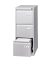 H&auml;ngeregistraturschrank IPCCA13-445 Light, lichtgrau, 3 Schubladen, 1-bahnig