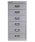 Schubladenschrank MultiDrawer™ 29er Serie L296833, Stahl, 6 Schubladen (Vollauszug), A4, 27,9 x 59 x 38 cm, schwarz