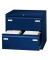 H&auml;ngeregistraturschrank BLYCDF2439 Light, oxfordblau, 2 Schubladen, 2-bahnig