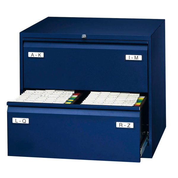 5020073759990 - BISLEY LIGHT Hängeregistraturschrank oxfordblau 2 Schubladen 800 x 622 x 711 cm