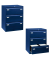 H&auml;ngeregistraturschrank BLYCDF3439 Light, oxfordblau, 3 Schubladen, 2-bahnig