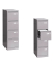 H&auml;ngeregistraturschrank IPCCA14855 Light, silber, 4 Schubladen, 1-bahnig