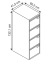 Hängeregistraturschrank Light IPCCA14355 1bahnig 4Schübe si