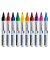 Boardmarker-Set TZ1, 7-110099, Etui, 10-farbig sortiert, 1,5-3mm Rundspitze