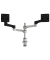 Monitorarm 0"-32" 2TFT Max.4KG Zepher 4 justierbar silb