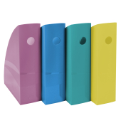 Stehsammler MAG-CUBE Forever Young 18293SETD, A4, blau/gelb/türkis/violett, Polystyrol, 82mm