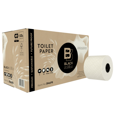 Toilettenpapier GreenGrow 314670, 3-lagig, hellbeige, 507 Blatt/Rolle,
