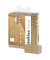 Falthandt&uuml;cher Satino PureSoft 278110, 24x21cm, 2-lagig, Zickzack (V-Falz), soft beige, Recyclingpapier