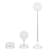 Tischventilator 99380 4-stufig USB-Ladekabel wei&szlig;