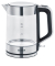 Wasserkocher WK 3420, Glas/Edelstahl, 1,7 l, farblos/edelstahl/schwarz