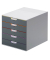 Schubladenbox Varicolor 7605-27 grau/bunt 5 Schubladen geschlossen