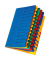 Ordnungsmappe Easy 24131-02, 1-12, blau, A4, 12 F&auml;cher