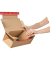 Versandkarton Return Box XL CP069.08 braun, bis DIN A4+, innen 384x290x190mm, Kraftliner Wellpappe 1-wellig