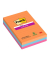Haftnotizen 4690-S3B, Super Sticky, 101x152mm, farbig sortiert (orange/blau/pink), liniert, rechteckig