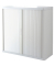 Aktenschrank easy Office E1CT0006500042, Kunststoff/Stahl abschließbar, 2 OH, 110 x 104 x 41,5 cm, weiß