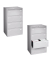 H&auml;ngeregistraturschrank CDF4645 Light, lichtgrau, 4 Schubladen, 2-bahnig