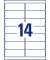 L7563-25 Adress Etiketten 99,1 x 38,1 mm transparent Folie