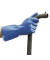 Chemikalienschutzhandschuhe AlphaTec, Nitril, blau, Größe 9 / L