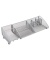 Schreibtischorganizer MESH M, Large, mehrere Fächer, silber