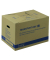 Umzugskartons Transportbox L extrastrong 30000925 braun, bis DIN A3+, innen 500x350x355mm, Karton 1-wellig