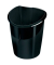 Papierkorb Ellypse 320R 1003200161, 15 Liter, oval, schwarz