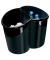 Papierkorb Ellypse 320R 1003200161, 15 Liter, oval, schwarz