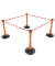 Gurt Absperrpfosten Skipper POST01-O,  1m, orange