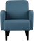 Sessel LISBOA blau schwarz Stoff