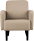 Sessel LISBOA elfenbein schwarz Stoff