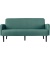 3-Sitzer Sofa LISBOA grün schwarz Stoff