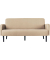 3-Sitzer Sofa LISBOA elfenbein schwarz Stoff