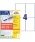 Etiketten ultragrip SPARPACK 50 + 15 Blatt 6601, weiß 105x148mm, rechteckig, 