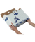 Archivbox 7761701, A4, weiß/blau, Karton