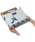 Archivbox 7761701, A4, weiß/blau, Karton