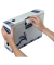 Archivbox 7761701, A4, wei&szlig;/blau, Karton