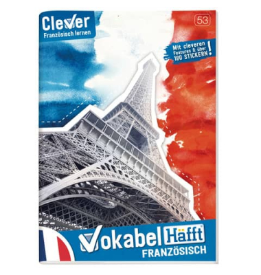 Vokabelheft 9698-8 / liniert / 2 Spalten, A5, 80g, bunt, 32 Blatt / 64 Seiten