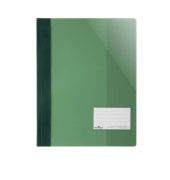 Schnellhefter 269005, A4, gr&uuml;n, Kunststoff, 80g, Vorderdeckel transparent
