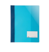 Schnellhefter DURALUX TRANSLUZENT 269006, A4, blau, Kunststoff, 80g, Vorderdeckel transparent