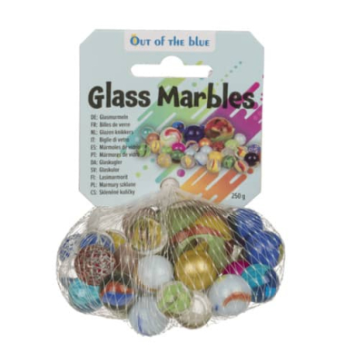 Murmeln Glas sortiert