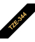 P-touch Schriftband TZe-344 18mm x 8m gold/schwarz laminiert selbstklebend
