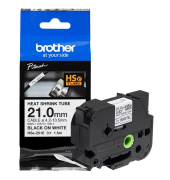 Schrumpfschlauch HSe-251E HSE251E, 21 mm schwarz auf wei&szlig;