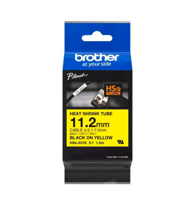 Schrumpfschlauch HSe-631E HSE631E, 11,2 mm schwarz auf gelb