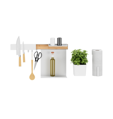 Küchen-Organizer Kombi Set L weiß 86,5 cm 34,0 cm